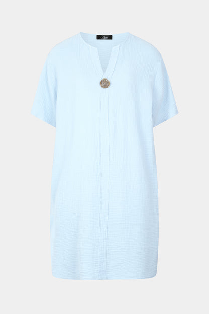 Gia Notch Neck Tunic Dress