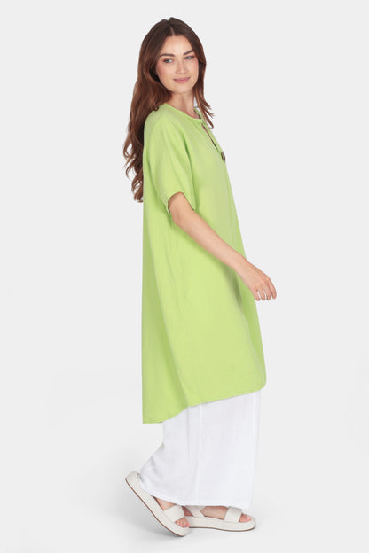 Gia Notch Neck Tunic Dress