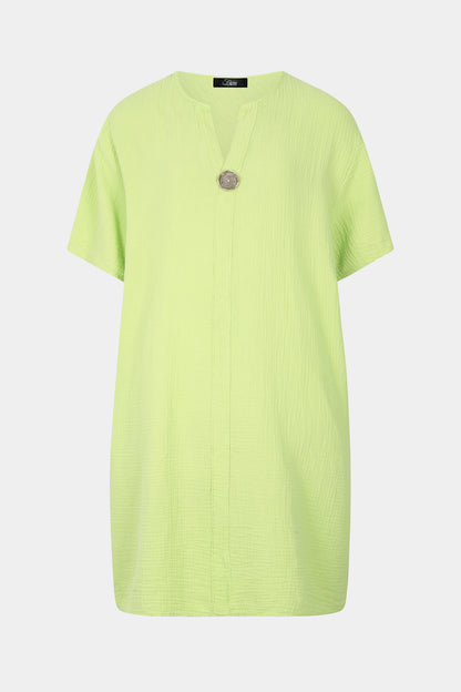 Gia Notch Neck Tunic Dress