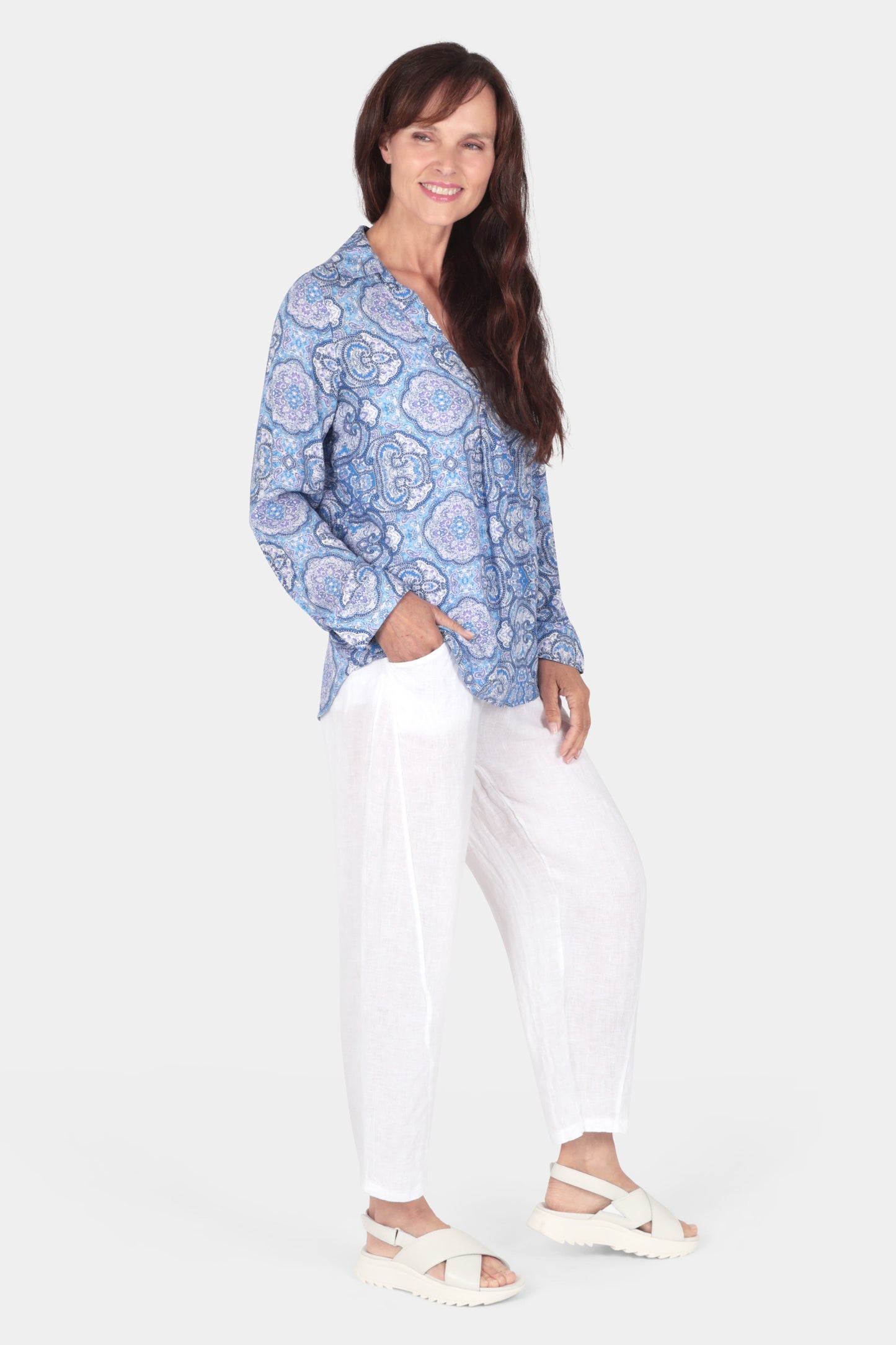 Sorrento Medallion Print Blouse