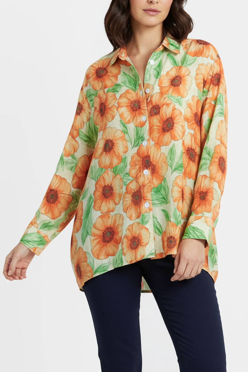 Poppy Print Blouse