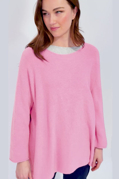 Cloud Two Slash Neck Oversize Jumper