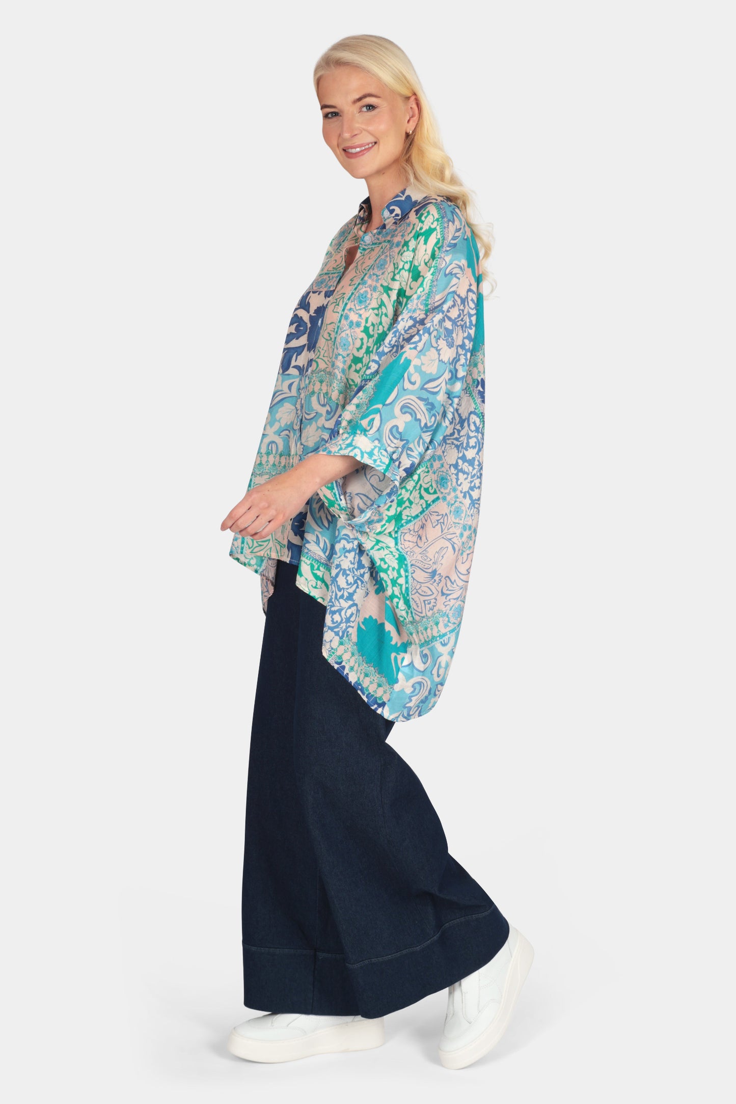 Riviera Tile Oversize Shirt