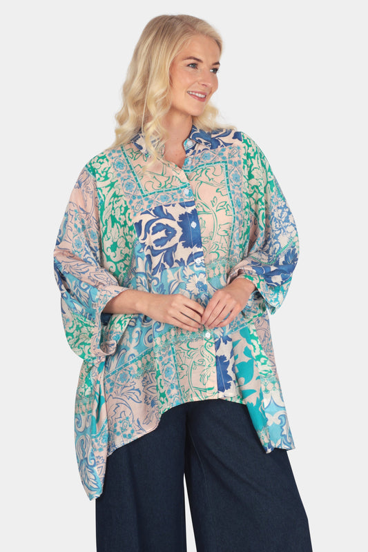 Riviera Tile Oversize Shirt