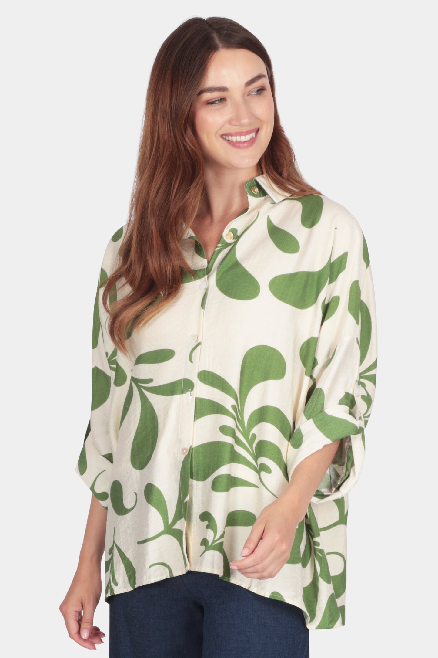 Painterly Leaf Shirt