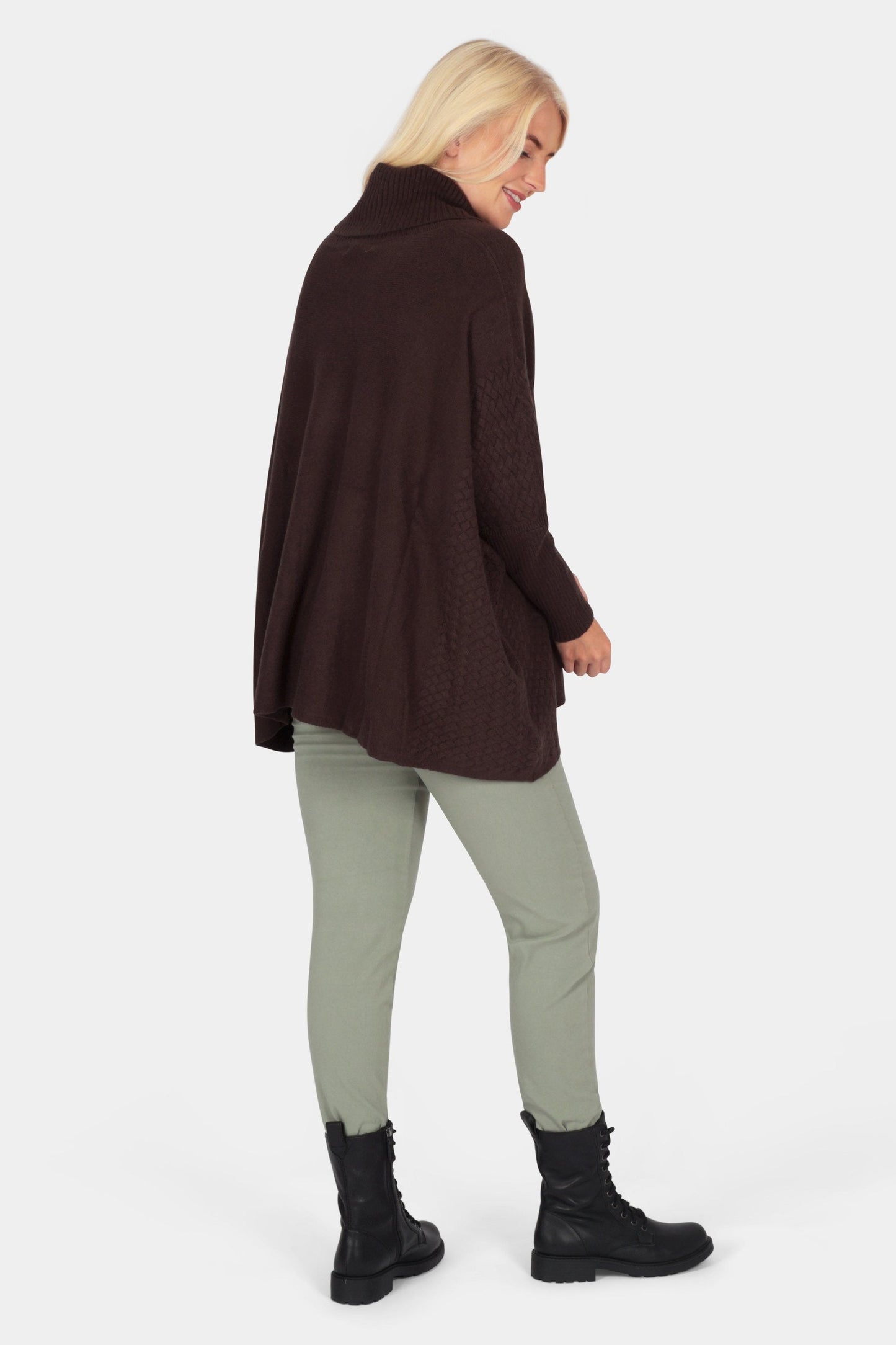 Poncho Style Knit Jumper