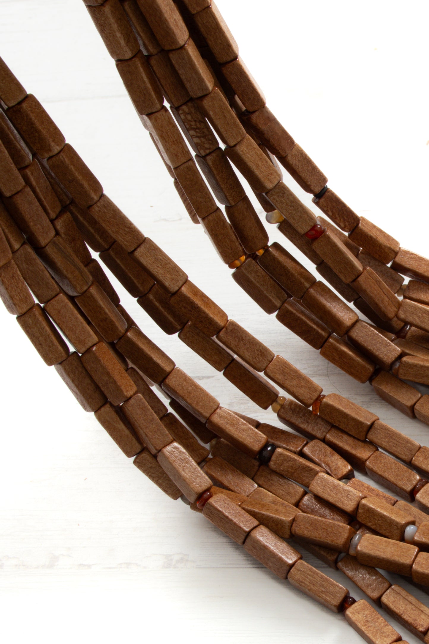 Layered Mosaic Bead Necklace