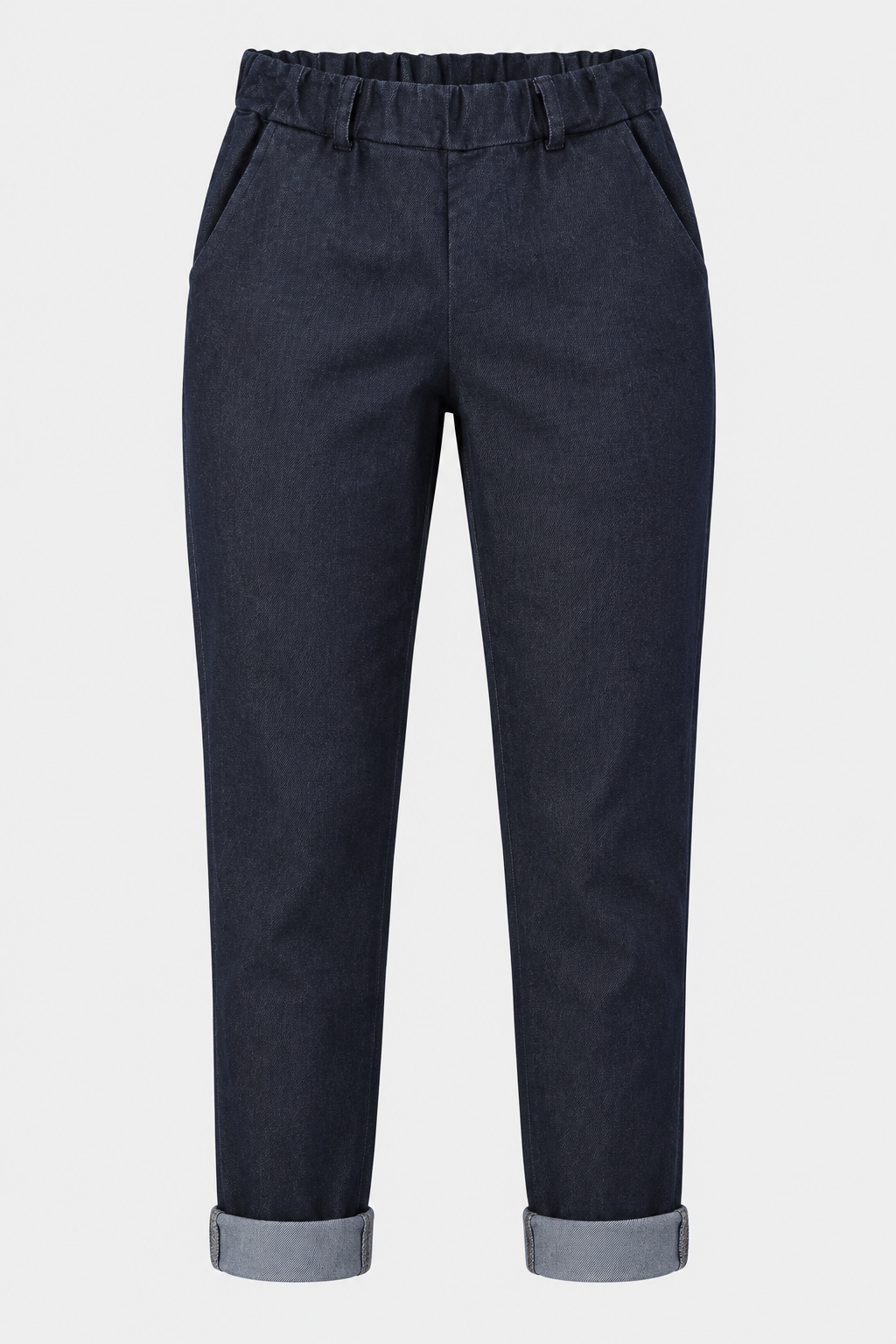 Cotton Stretch Denim Slimfit Trousers