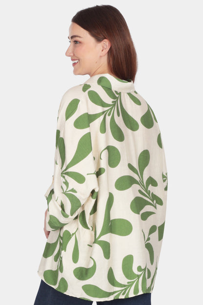 Painterly Leaf Shirt