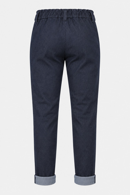 Cotton Stretch Denim Slimfit Trousers