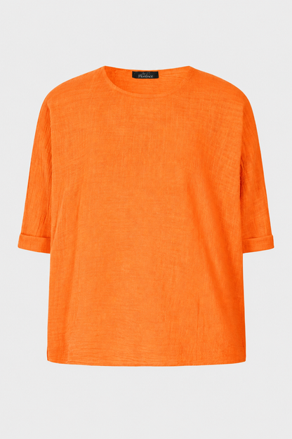 Amelie Round Neck Cotton Top