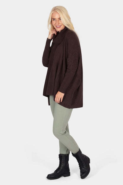Poncho Style Knit Jumper