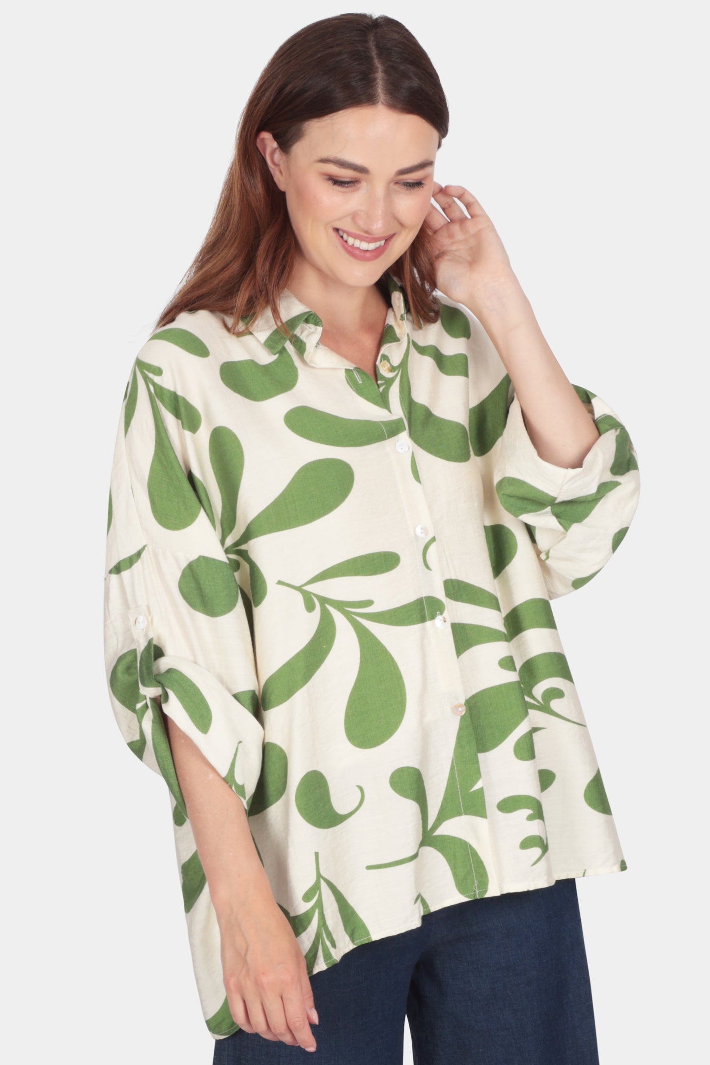 Painterly Leaf Shirt