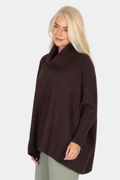 Poncho Style Knit Jumper