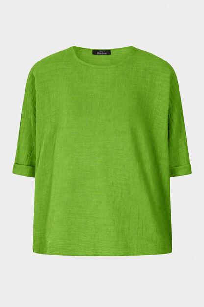 Amelie Round Neck Cotton Top