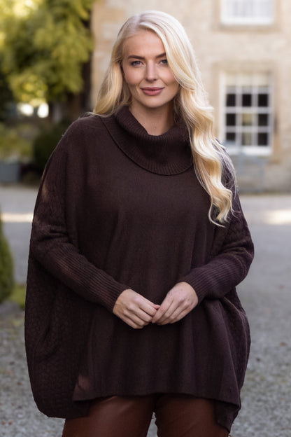Poncho Style Knit Jumper