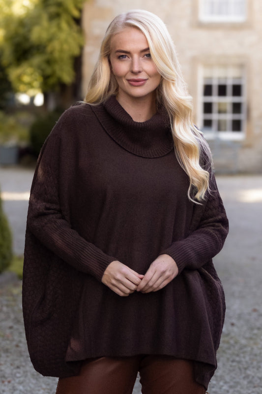 Poncho Style Knit Jumper
