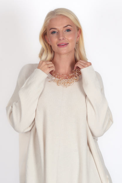 Airy Sculpted Loops Necklace