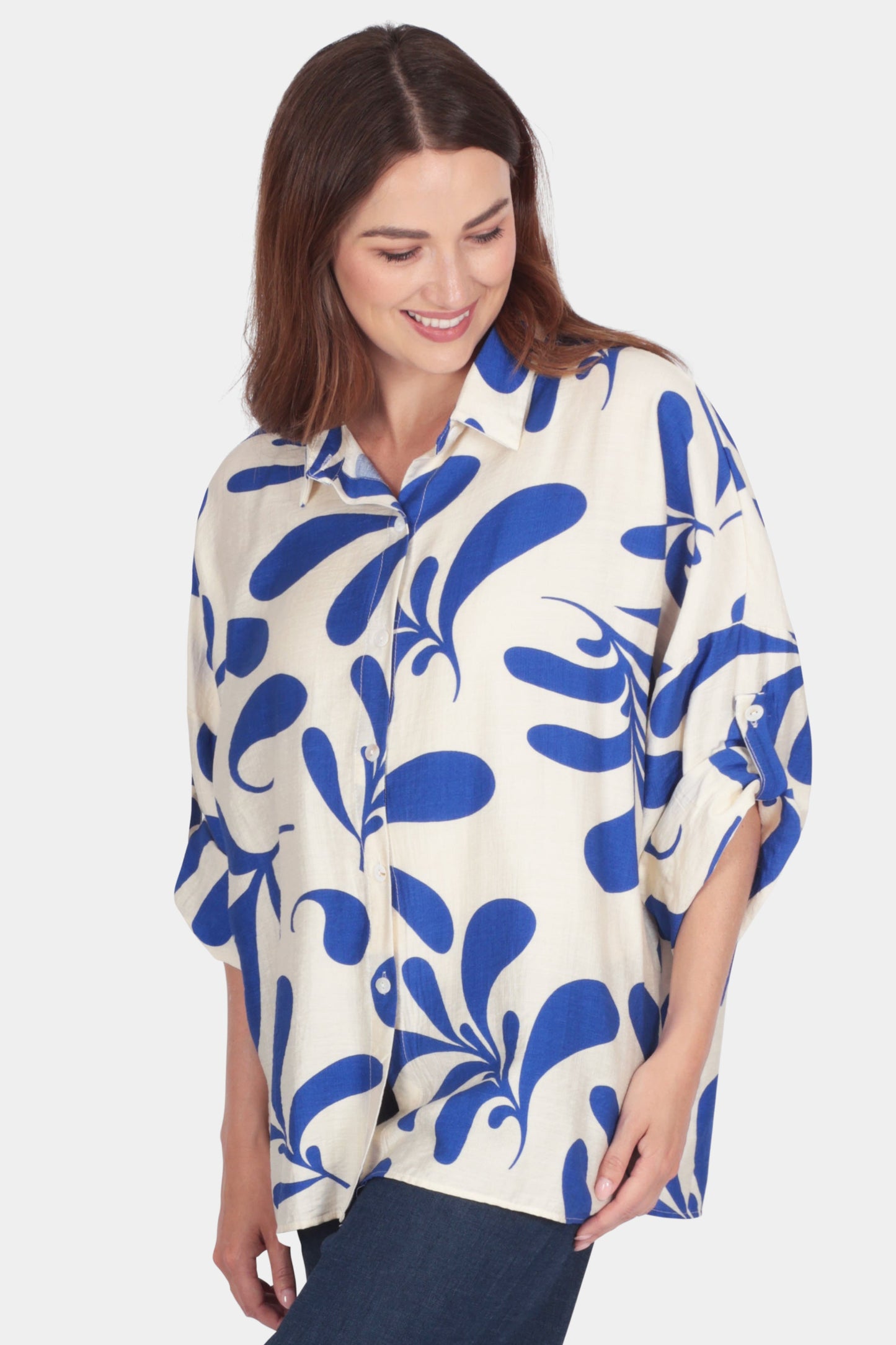 Painterly Leaf Shirt