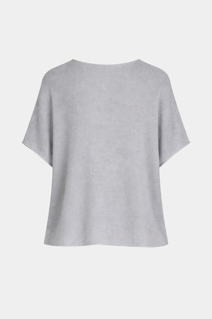 Round Neck Cotton Knit Top