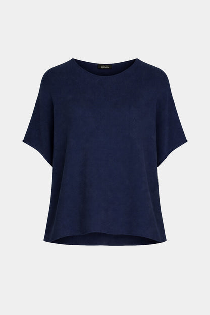 Round Neck Cotton Knit Top