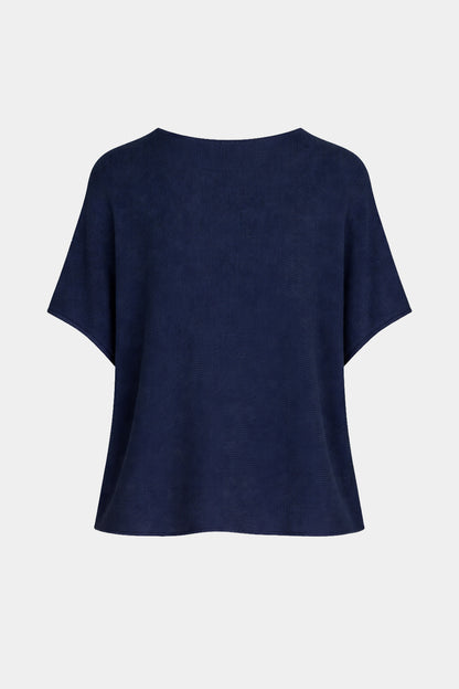 Round Neck Cotton Knit Top