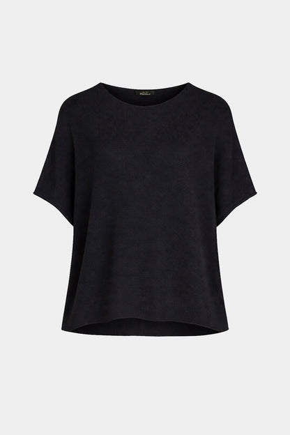 Round Neck Cotton Knit Top