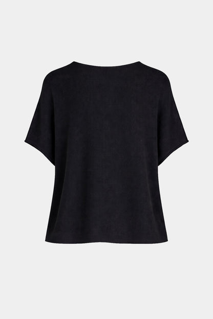 Round Neck Cotton Knit Top