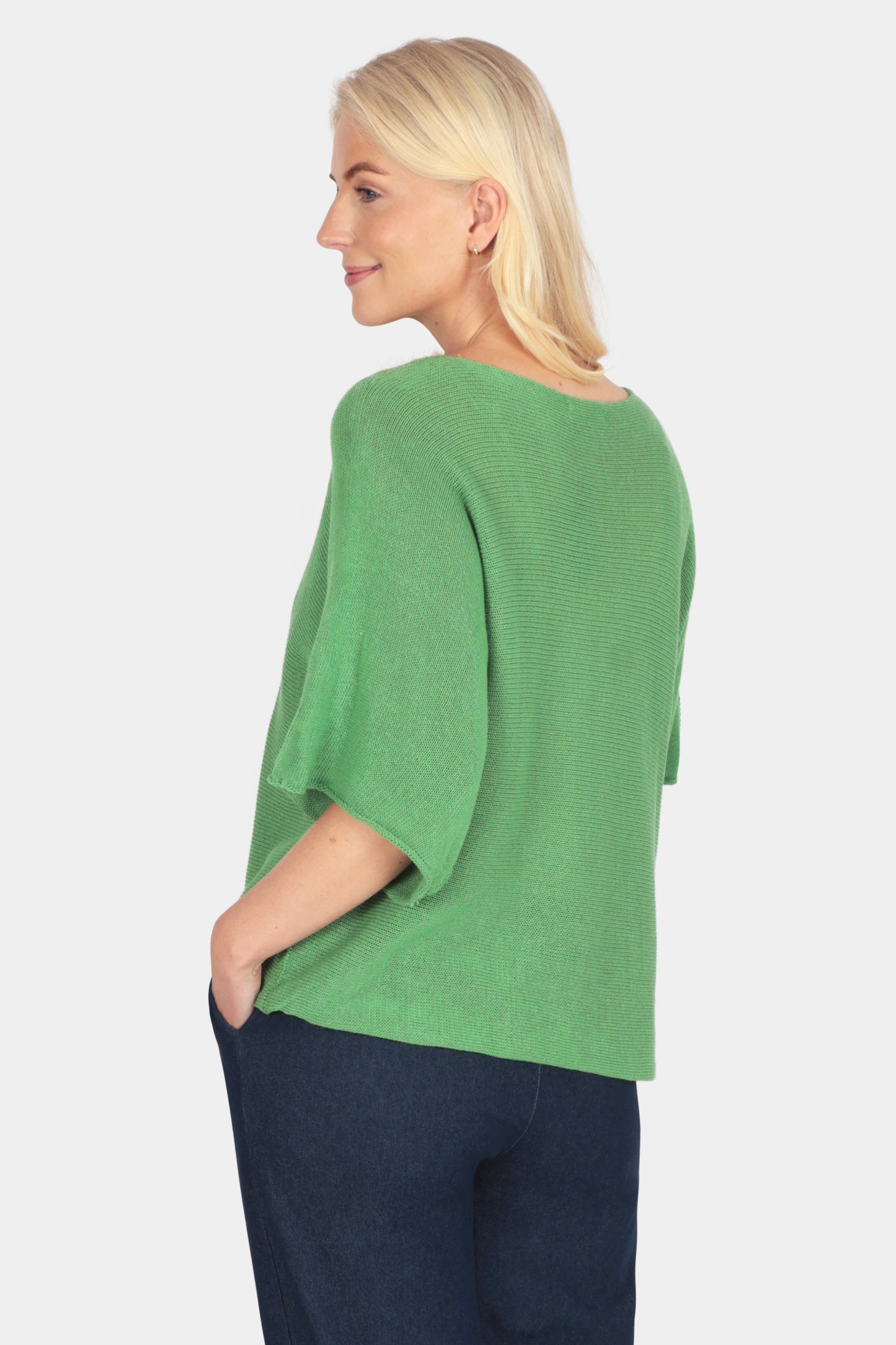 Round Neck Cotton Knit Top