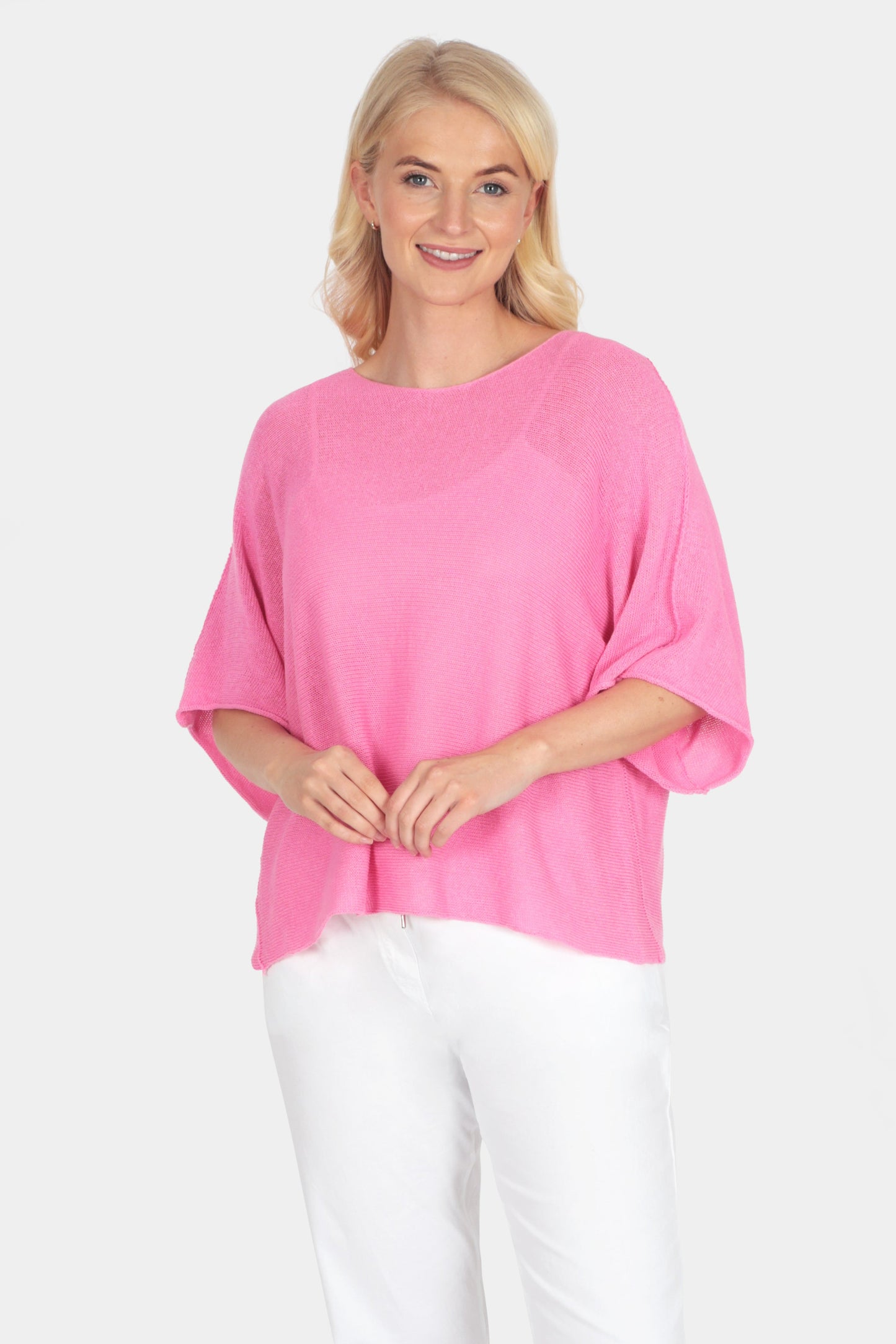 Round Neck Cotton Knit Top