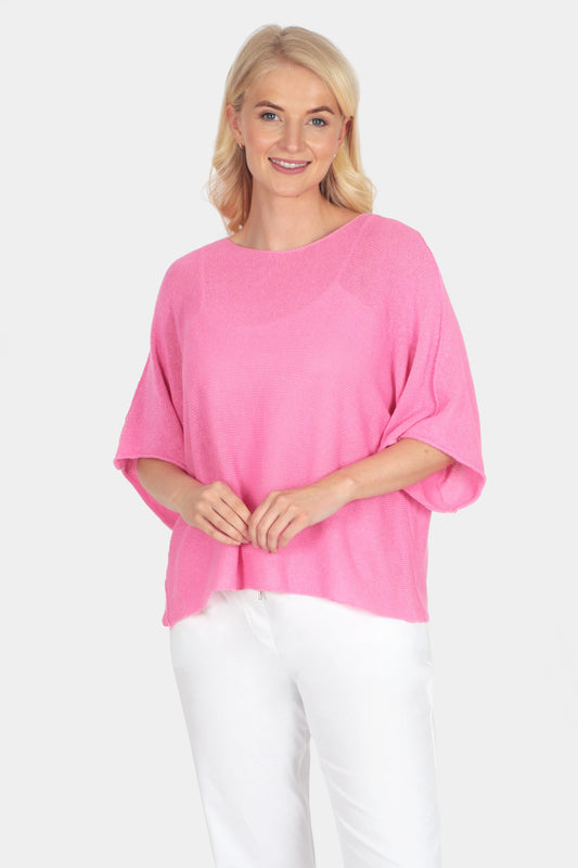 Round Neck Cotton Knit Top