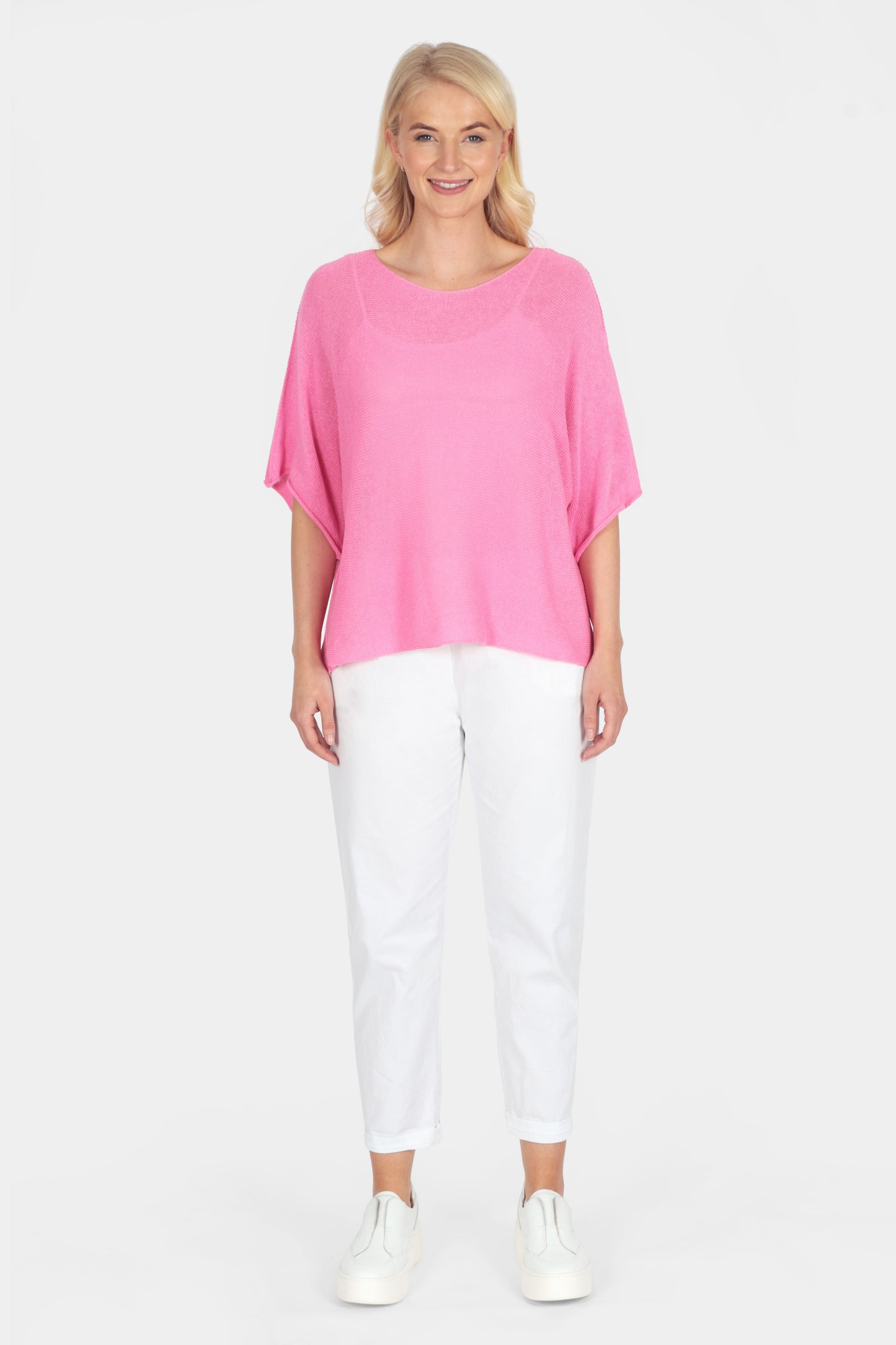 Round Neck Cotton Knit Top