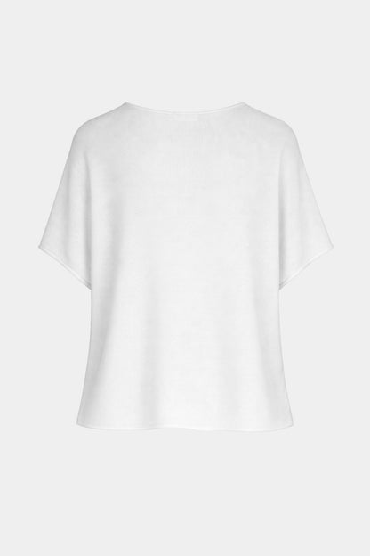 Round Neck Cotton Knit Top