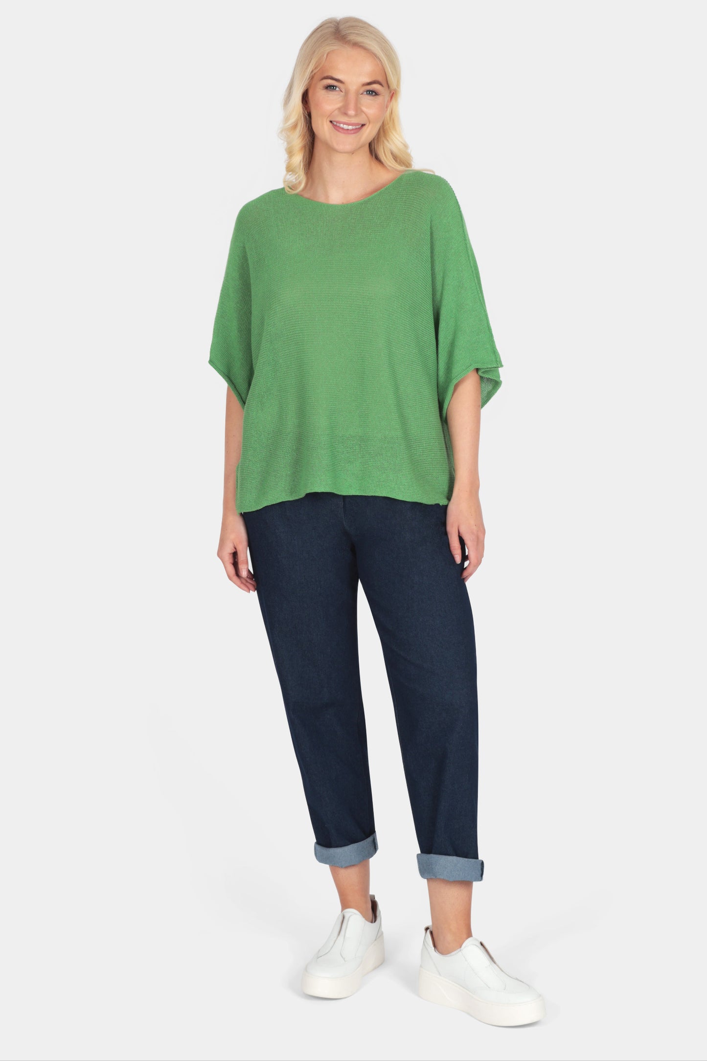 Round Neck Cotton Knit Top