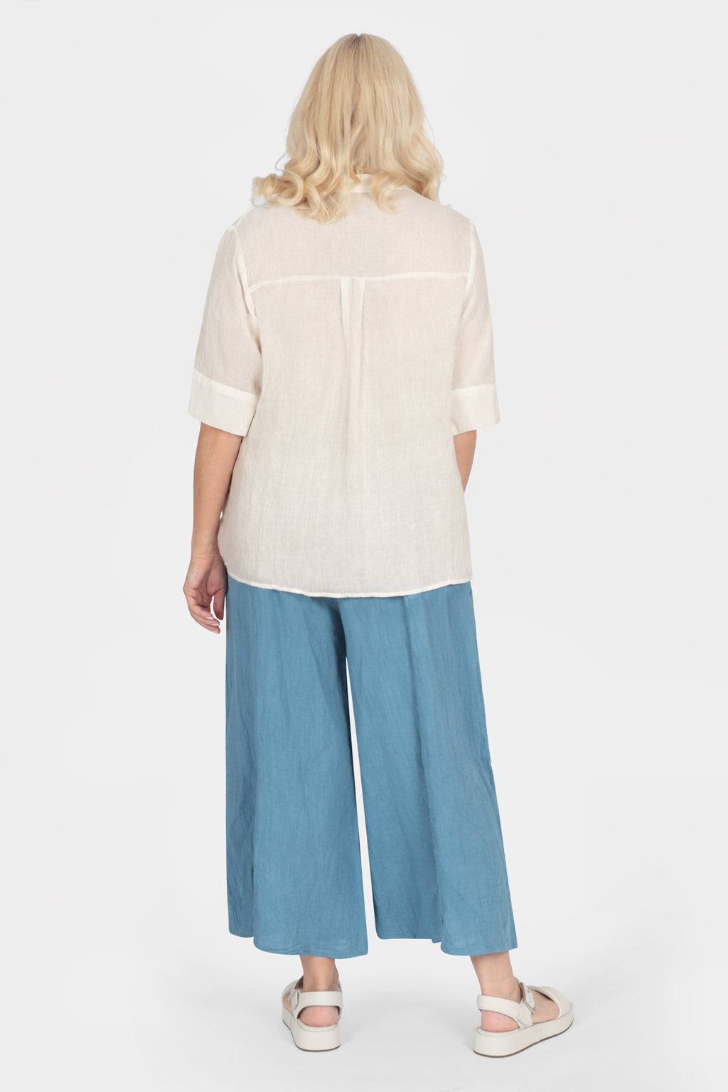 Tassel Neck Silk Blend Blouse