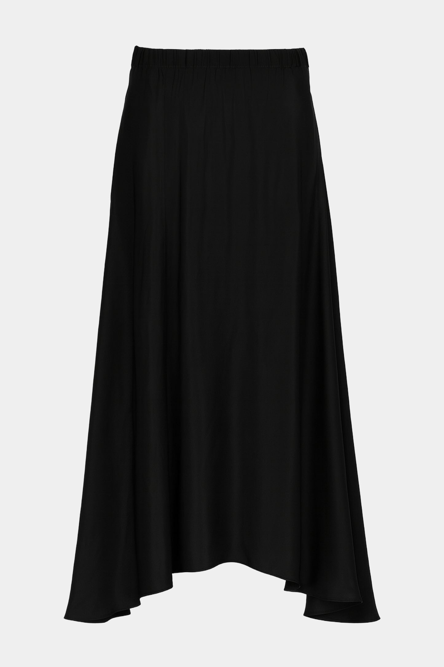 Silk High Low Maxi Skirt