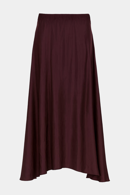 Silk High Low Maxi Skirt