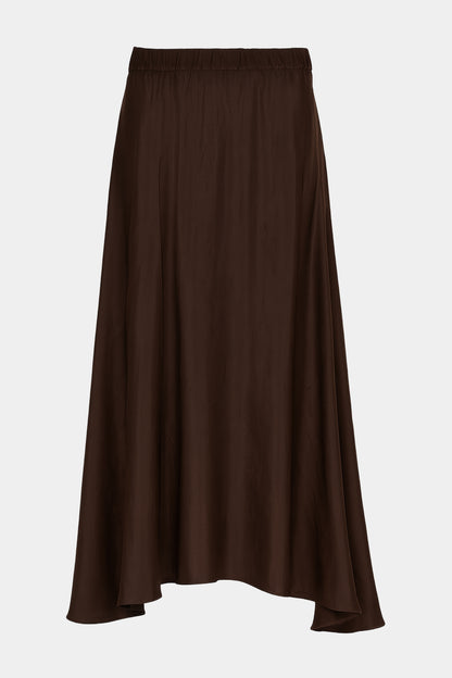 Silk High Low Maxi Skirt