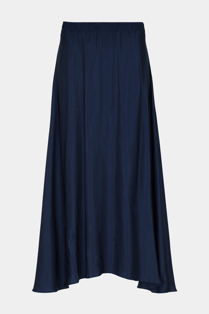 Silk High Low Maxi Skirt