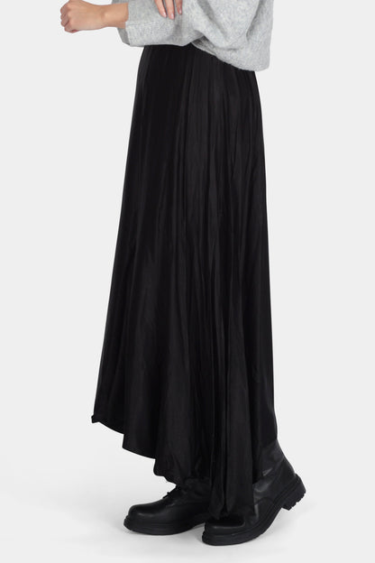 Silk High Low Maxi Skirt