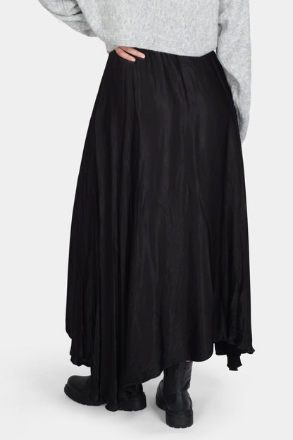 Silk High Low Maxi Skirt