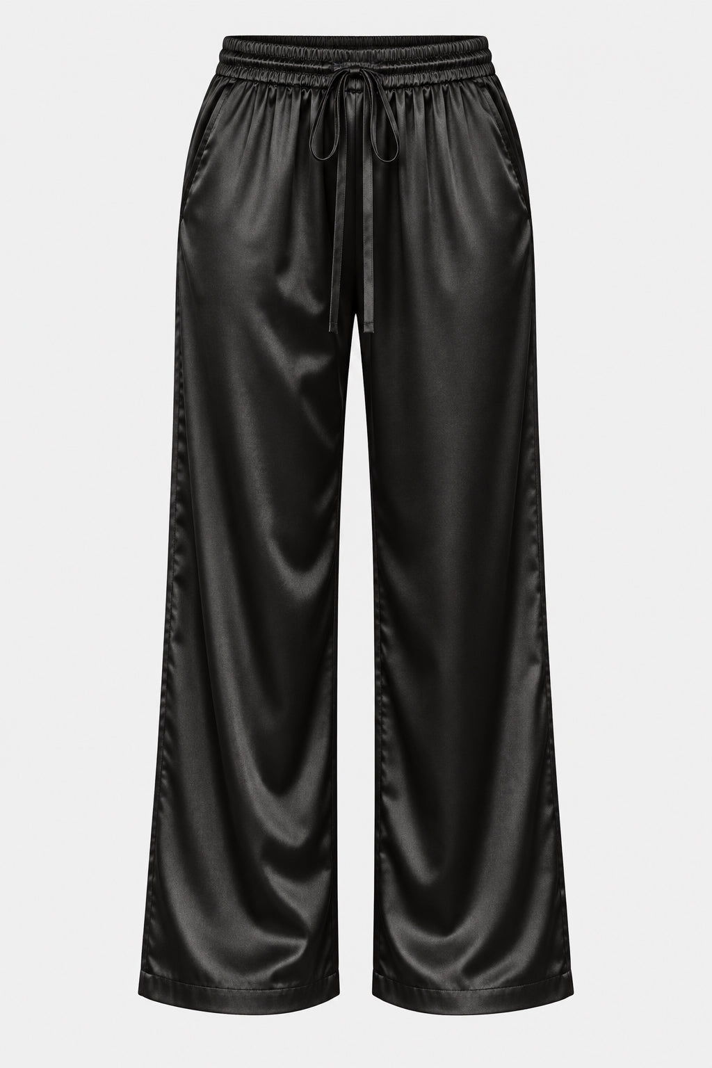 Satin Wide Leg Trousers