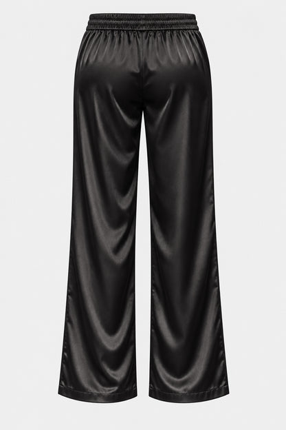 Satin Wide Leg Trousers