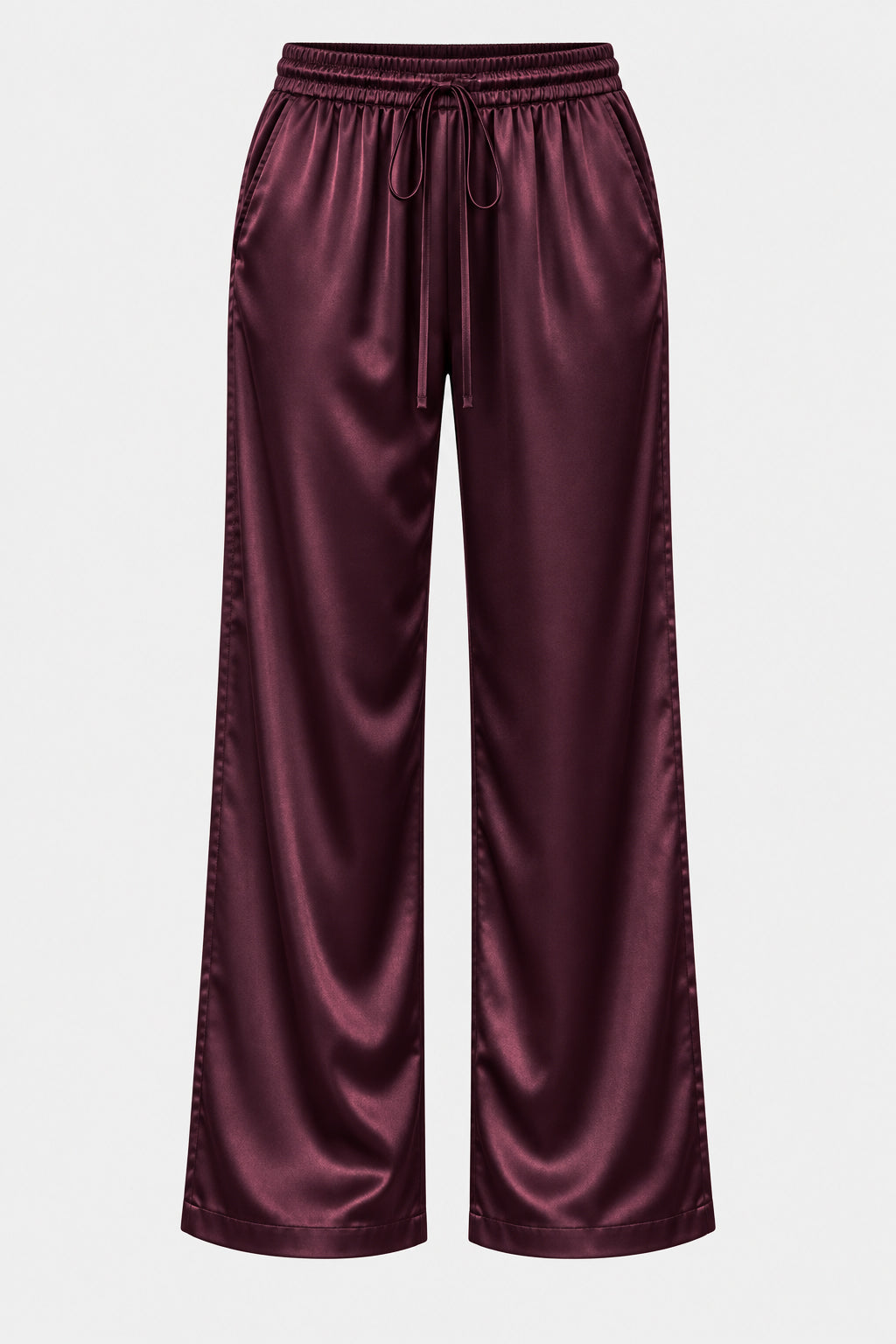 Satin Wide Leg Trousers
