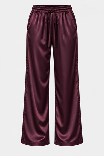 Satin Wide Leg Trousers