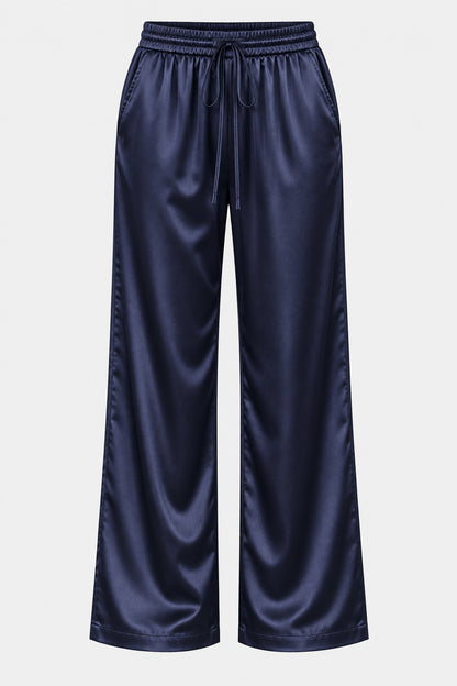 Satin Wide Leg Trousers
