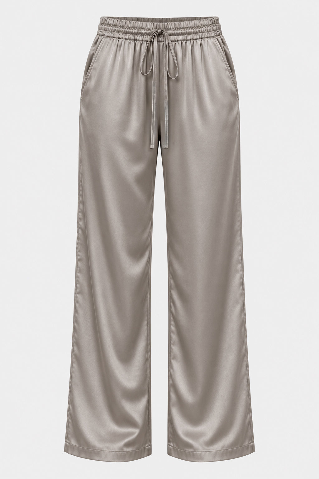 Satin Wide Leg Trousers