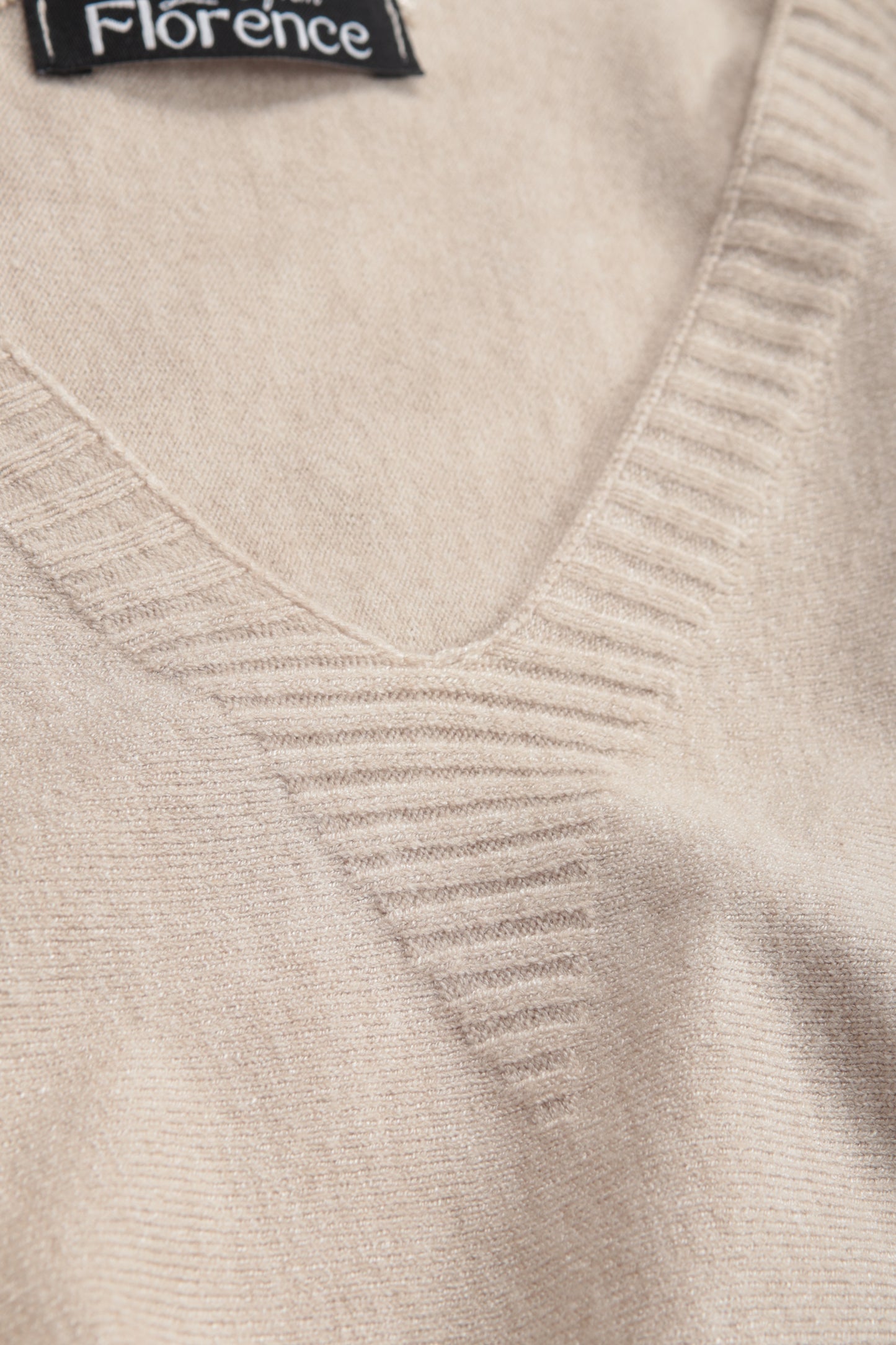 Two Pocket Fine Knit V Tunic