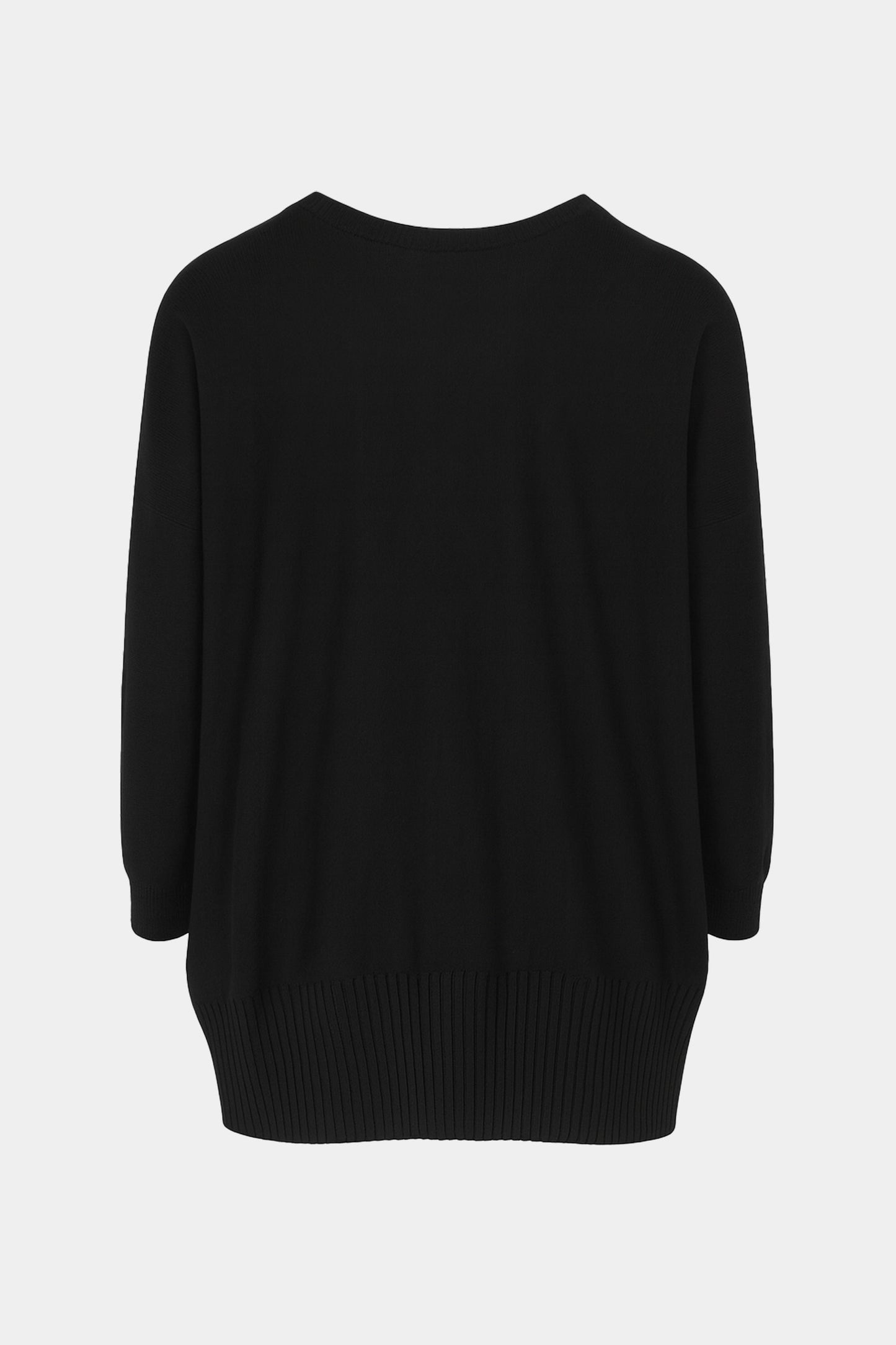 Two Pocket Fine Knit V Tunic