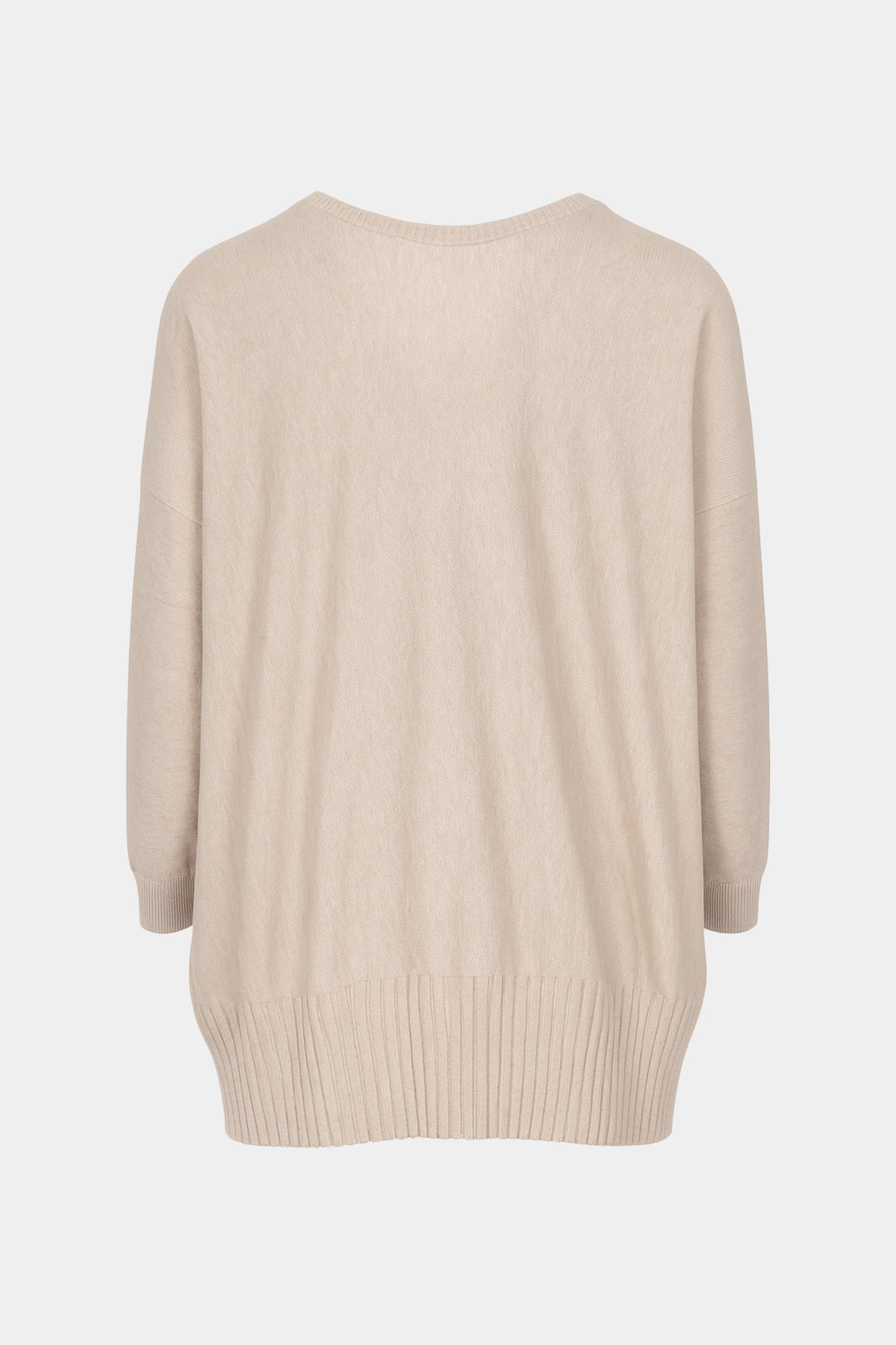 Two Pocket Fine Knit V Tunic